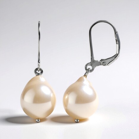 Orecchini in argento con Perla di Acqua Dolce (TPC)