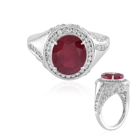 Madagaskar-Rubin-Silberring (de Melo)