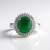 Anello in argento con Berillo color smeraldo