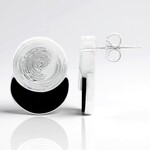 Orecchini in argento con Onice Nero (MONOSONO COLLECTION)