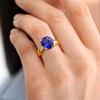 Bague en argent et Tanzanite AAA