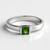 Anello in argento con Diopside Russo