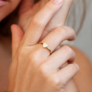 Anello in oro con Diamante SI1 (H) (CIRARI)