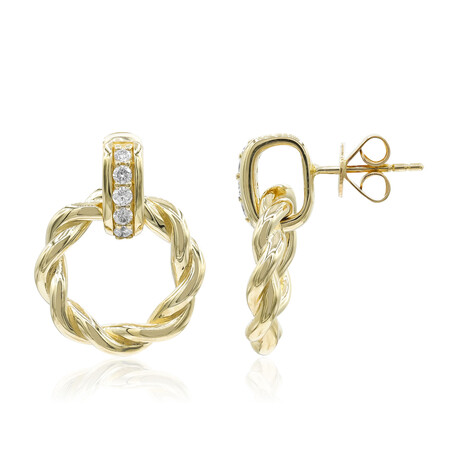 Orecchini in oro con Diamante I1 (H) (CIRARI)