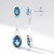 Orecchini in argento con Topazio Blu Londra (Pallanova)