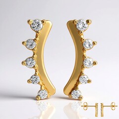 Orecchini in argento con Diamante I3 (I)