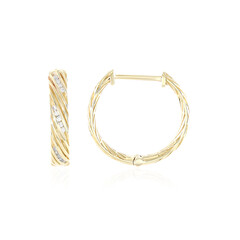 Boucles d'oreilles en or et Diamant I1 couleur (I) (Ornaments by de Melo)