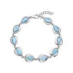 Zilveren armband met larimaren