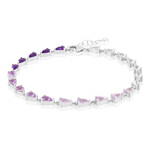 Bracciale in argento con Topazio Bianco