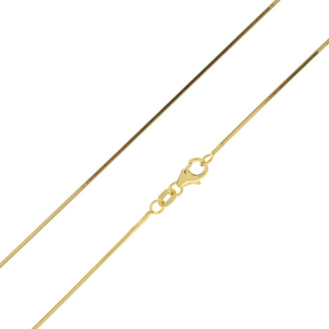 Silber-Schlangenkette - 3,69 g - 45 cm - vergoldet