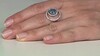 Anillo en oro con Topacio azul suizo (de Melo Gold)