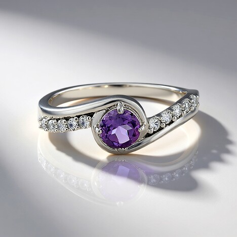 Anello in argento con Quarzo Azur