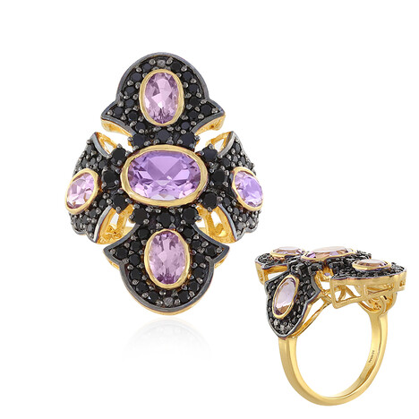 Lavendel-Amethyst-Silberring