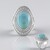 Anello in argento con Larimar (Dallas Prince Designs)