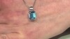 Colgante en plata con Topacio azul de Londres (Pallanova)