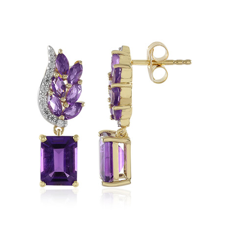 Amethyst-Silberohrringe