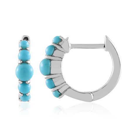 Boucles d'oreilles en argent et Turquoise Sleeping Beauty (Faszination Türkis)