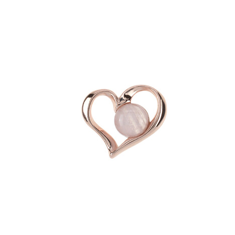 Zilveren hanger met een rozen kwarts (dagen)