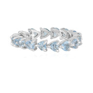 Brasilianischer Aquamarin-Silberring