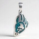 Ciondolo in argento con Turchese Kingman Mohave Blu (Jones Lee)