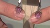Pendientes en plata con Ametrino