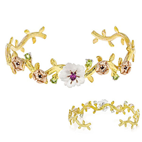 Edelstein-Silberarmreif (Gems en Vogue)