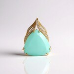 Ciondolo in oro con Opale Paraiba (AMAYANI)