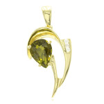 Pendentif en argent et Tourmaline cuprifère