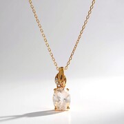 Collier en or et Morganite AAA