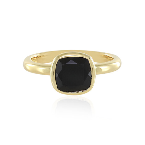 Schwarzer Onyx-Silberring