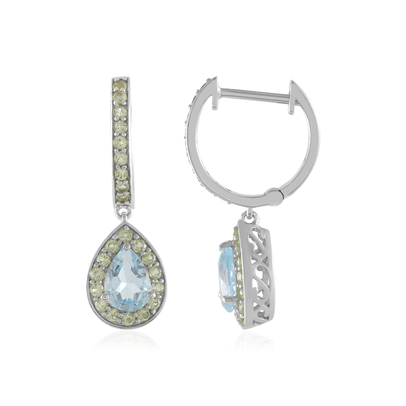 Laimons Kids Orecchini a pressione gioielli per bambini Delfino Blu Argento Sterling 925