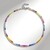 Collana in argento con Zaffiro Fancy