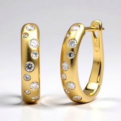 Orecchini in oro con Diamante SI2 (H)