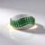 Anello in argento con Smeraldo Brasiliano