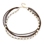 Collana in argento con Occhio di Tigre (Riya)