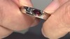 Bague en argent et Zircon rose