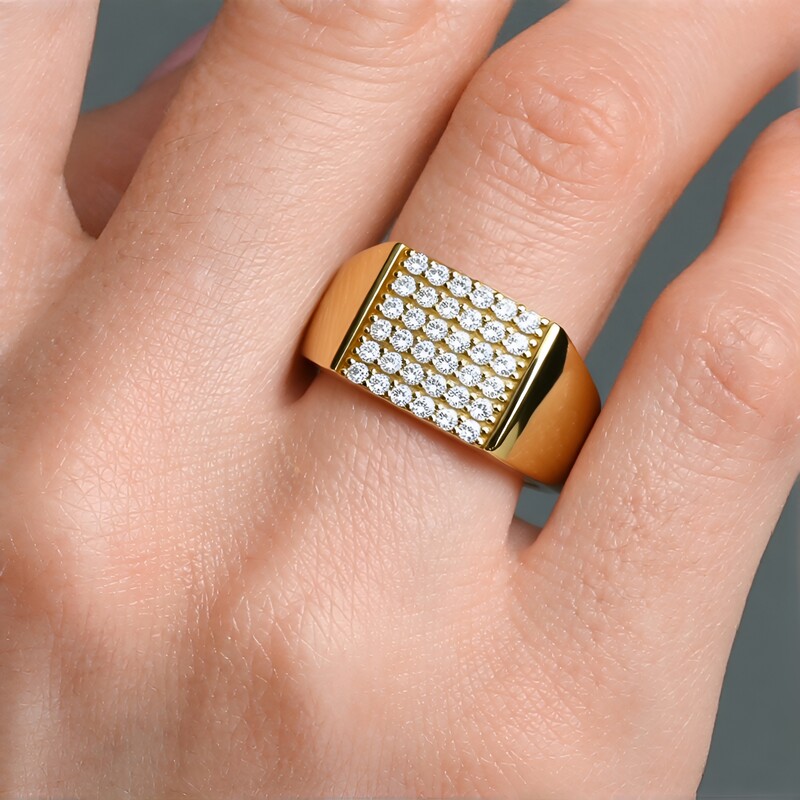 Zirkon-Silberring (M de Luca)