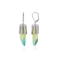 Orecchini in argento con Quarzo Bicolore