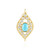 Zilveren hanger met een Sleeping Beauty Turkoois (de Melo)