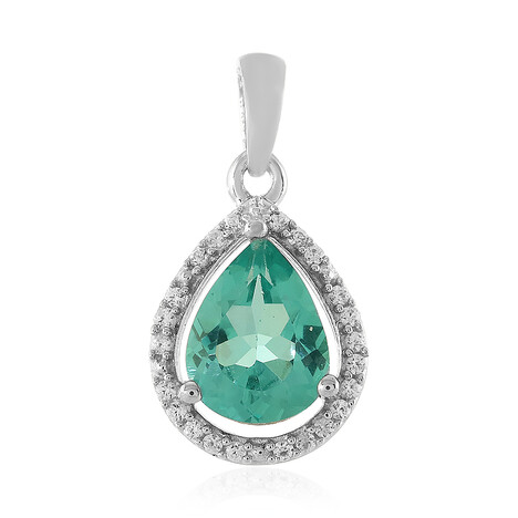 Ciondolo in argento con Apatite Blu