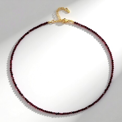 Collana in argento con Granato Mozambico