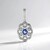 Ciondolo in argento con Zaffiro Ceylon Blu (non riscaldato)