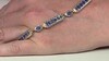 Zilveren armband met tanzanieten (Gems en Vogue)