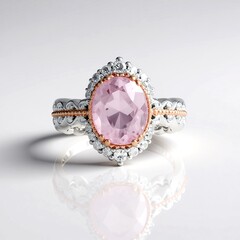 Anello in argento con Kunzite Brasiliana