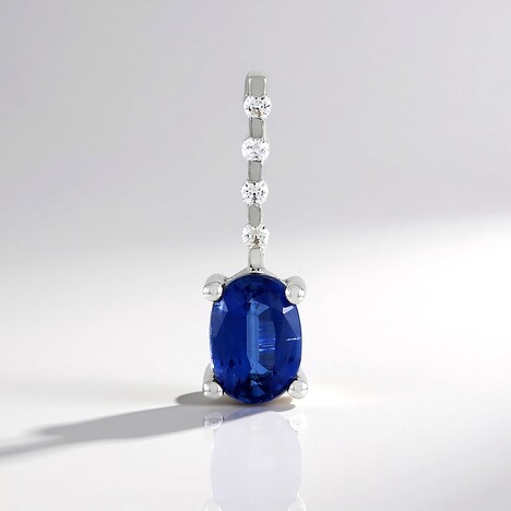 Ciondolo in argento con Cianite del Nepal