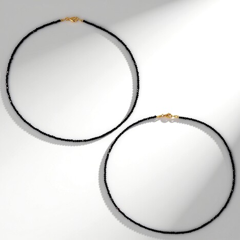 Collana in argento con Spinello Nero