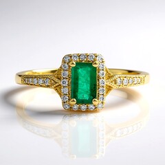 Anello in oro con Smeraldo Zambia AAA (CIRARI)