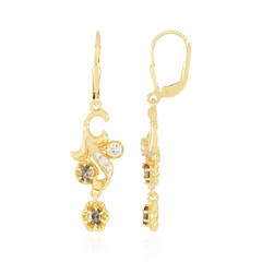 Malaya Garnet Silver Earrings