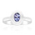 Bague en argent et Tanzanite (Pallanova)