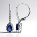 Orecchini in oro con Zaffiro Ceylon Blu (CIRARI)